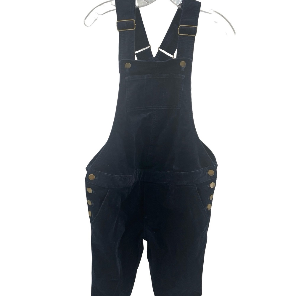 Women's Overalls Bib Navy Blue Corduroy Size 1